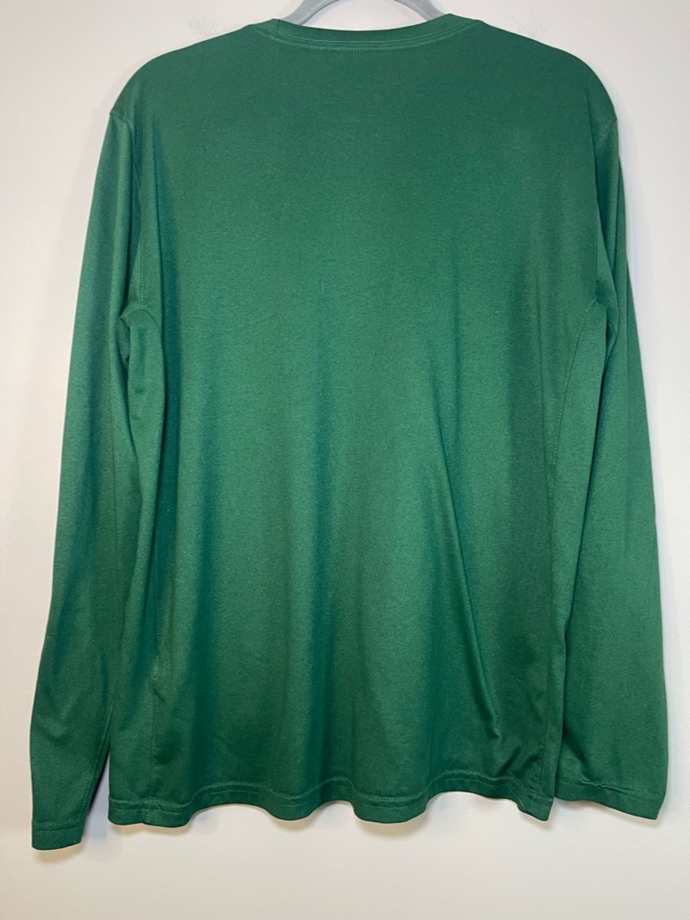Nike Long Sleeve Dri-FIT Shirt in Green with Silver Swoosh - Picture 4 of 6
